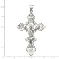 Load image into Gallery viewer, Sterling Silver Polished Large INRI Crucifix Pendant
