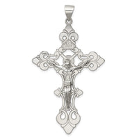 Load image into Gallery viewer, Sterling Silver Polished Large INRI Crucifix Pendant
