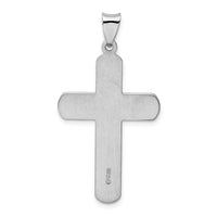 Load image into Gallery viewer, Sterling Silver Rhodium-plated Polished Cross Pendant
