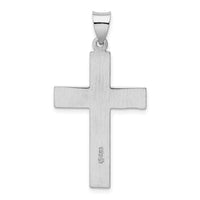 Load image into Gallery viewer, Sterling Silver Rhodium-plated Polished Cross Pendant
