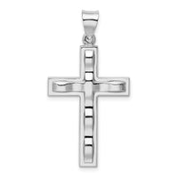 Load image into Gallery viewer, Sterling Silver Rhodium-plated Polished Cross Pendant
