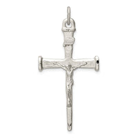 Load image into Gallery viewer, Sterling Silver Textured Crucifix Cross Pendant
