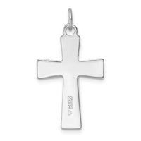 Load image into Gallery viewer, Sterling Silver Rhodium-plated Enamel Crucifix Pendant
