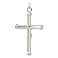 Load image into Gallery viewer, Sterling Silver Polished Crucifix Pendant
