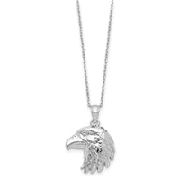 Load image into Gallery viewer, Sterling Silver Rhodium-plated Eagle Ash Holder 18in Necklace
