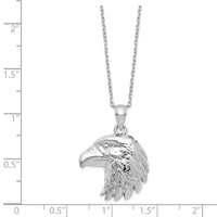 Load image into Gallery viewer, Sterling Silver Rhodium-plated Eagle Ash Holder 18in Necklace
