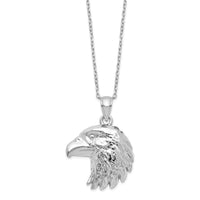 Load image into Gallery viewer, Sterling Silver Rhodium-plated Eagle Ash Holder 18in Necklace
