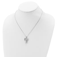 Load image into Gallery viewer, Sterling Silver Rhodium-plated Angel Ash Holder 18in Necklace
