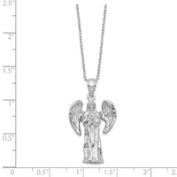 Load image into Gallery viewer, Sterling Silver Rhodium-plated Angel Ash Holder 18in Necklace
