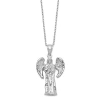 Load image into Gallery viewer, Sterling Silver Rhodium-plated Angel Ash Holder 18in Necklace
