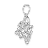 Load image into Gallery viewer, De-Ani Sterling Silver Rhodium-Plated Polished 3D Large Conch Shell Pendant

