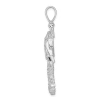Load image into Gallery viewer, De-Ani Sterling Silver Rhodium-Plated Polished Palm Trees Pendant
