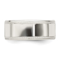 Load image into Gallery viewer, Sterling Silver 9.5mm Flat with Rope Edge Size 12 Band
