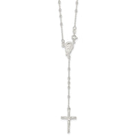 Load image into Gallery viewer, Sterling Silver Polished Rosary Necklace
