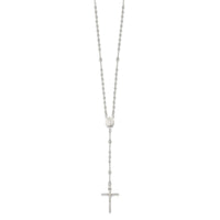 Load image into Gallery viewer, Sterling Silver Polished Rosary Necklace
