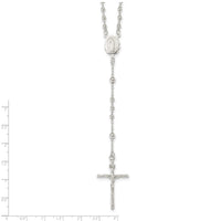 Load image into Gallery viewer, Sterling Silver Polished Rosary Necklace
