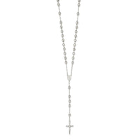 Load image into Gallery viewer, Sterling Silver Polished Rosary Necklace
