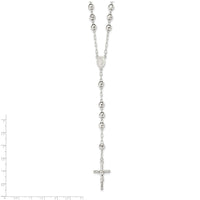 Load image into Gallery viewer, Sterling Silver Polished Rosary Necklace
