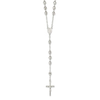 Load image into Gallery viewer, Sterling Silver Polished Rosary Necklace
