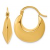 Sterling Silver Gold-tone Polished Hoop Earrings