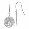 Sterling Silver RH-plated Polished Preciosa Crystal Earrings
