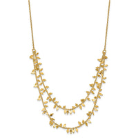 Load image into Gallery viewer, Sterling Silver Gold-plated Multi-layer with 2 in ext Necklace
