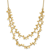 Load image into Gallery viewer, Sterling Silver Gold-plated Multi-layer with 2 in ext Necklace
