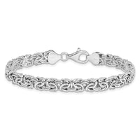 Load image into Gallery viewer, Sterling Silver Rhodium-plated Fancy Bracelet
