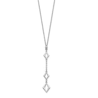 Load image into Gallery viewer, Sterling Silver Rhodium-plated Adj. w/ 1.5in ext. Necklace
