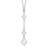 Load image into Gallery viewer, Sterling Silver Rhodium-plated Adj. w/ 1.5in ext. Necklace
