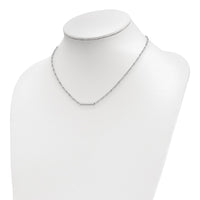 Load image into Gallery viewer, Sterling Silver Rhodium-plated Polished w/ 1.25in ext. Necklace
