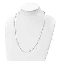 Load image into Gallery viewer, Sterling Silver Rhod-pl Cross and Miraculous Medal Necklace
