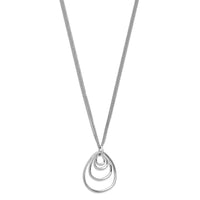 Load image into Gallery viewer, Sterling Silver Rhodium-plated Multi-strand w/ 2in Necklace
