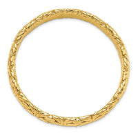 Load image into Gallery viewer, Sterling Silver Gold-tone Textured Hollow Bangle
