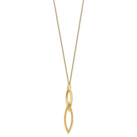 Load image into Gallery viewer, Sterling Silver Gold-plated Dia Cut with 1.5in ext. Necklace
