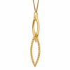Sterling Silver Gold-plated Dia Cut with 1.5in ext. Necklace