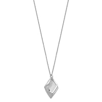 Load image into Gallery viewer, Radiant Essence SS  Rhodium-plated Brushed w/ 1.5in ext. Necklace
