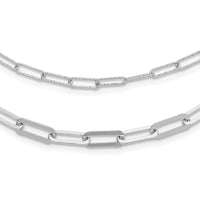 Load image into Gallery viewer, Sterling Silver Rhodium-plated Multi-layer w/ 2in ext  Necklace
