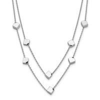 Load image into Gallery viewer, Sterling Silver Rhod-pl Multi-strand Beaded w/ 2in ext. Necklace
