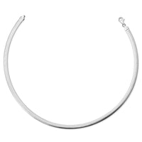 Load image into Gallery viewer, Sterling Silver Rhod-plated Polished Textured Reversible Necklace
