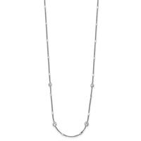 Load image into Gallery viewer, Sterling Silver Rhodium-plated CZ w/ 2in ext. Necklace
