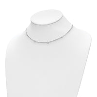 Load image into Gallery viewer, Sterling Silver Rhodium-plated CZ w/ 2in ext. Necklace
