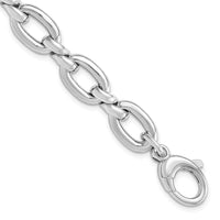 Load image into Gallery viewer, Sterling Silver RH-plate Polished with .75in ext. Link Bracelet
