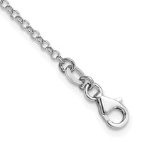 Load image into Gallery viewer, Sterling Silver RH/Gold-plt Dia.-Cut Circles with 2in ext Necklace
