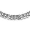 Sterling Silver Rhodium-plated Polished Fancy Link Necklace