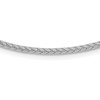 Sterling Silver Rhodium-plated Woven with 2in. ext Necklace