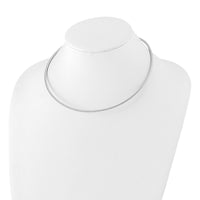 Load image into Gallery viewer, Sterling Silver Rh-plated Polished Braid with 2in. ext Necklace
