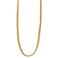 Load image into Gallery viewer, Sterling Silver Gold-plated Twist Texture Wrapped Necklace
