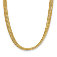 Load image into Gallery viewer, Sterling Silver Gold-plated Twist Texture Wrapped Necklace
