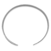 Load image into Gallery viewer, Sterling Silver Rhodium-plated Textured Bangle
